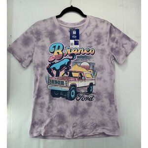 Ford Womens Bronco Graphic T-Shirt Tie-Dye S